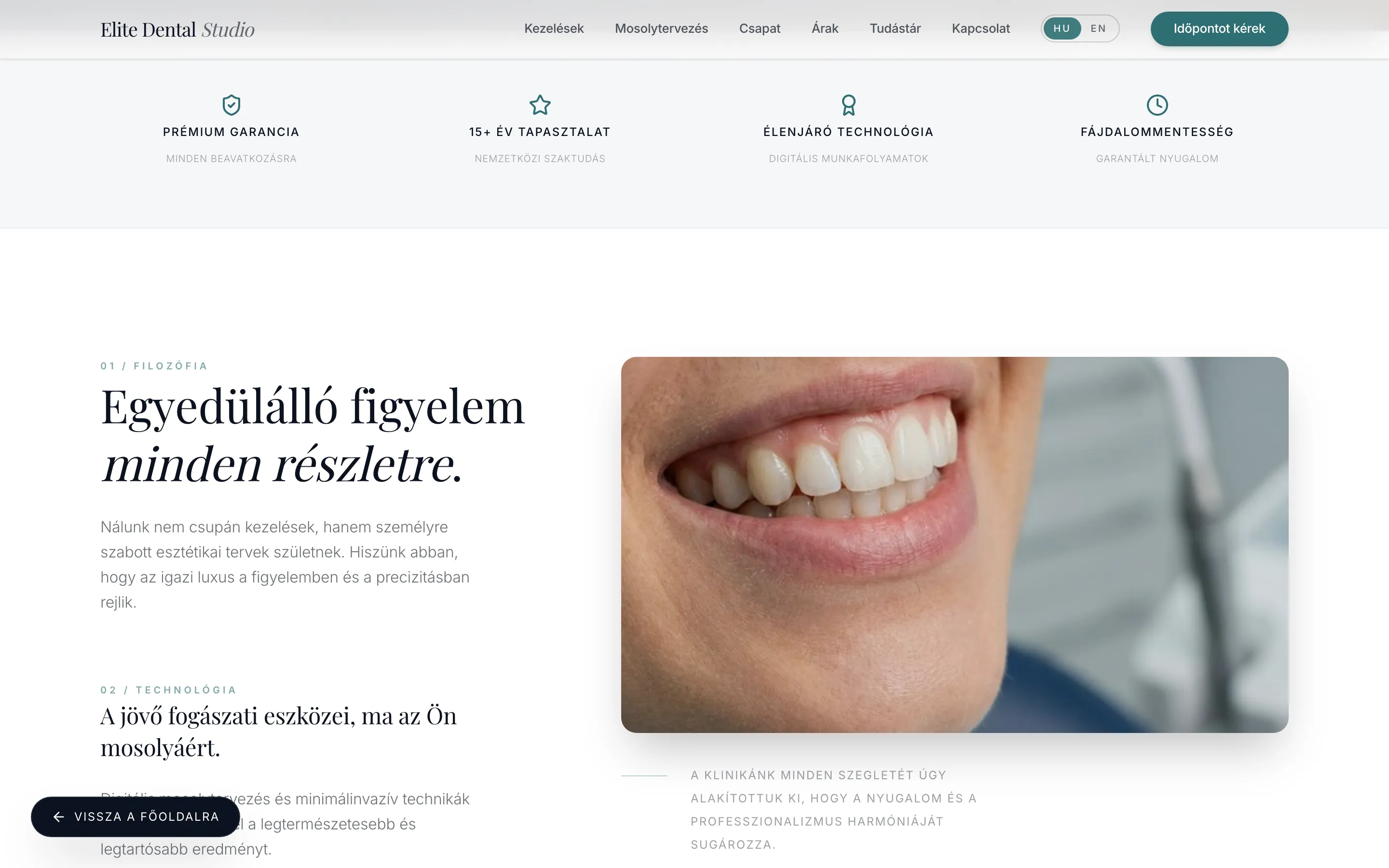 Elite Dental Esztétikai Stúdió (DEMO) screenshot 2