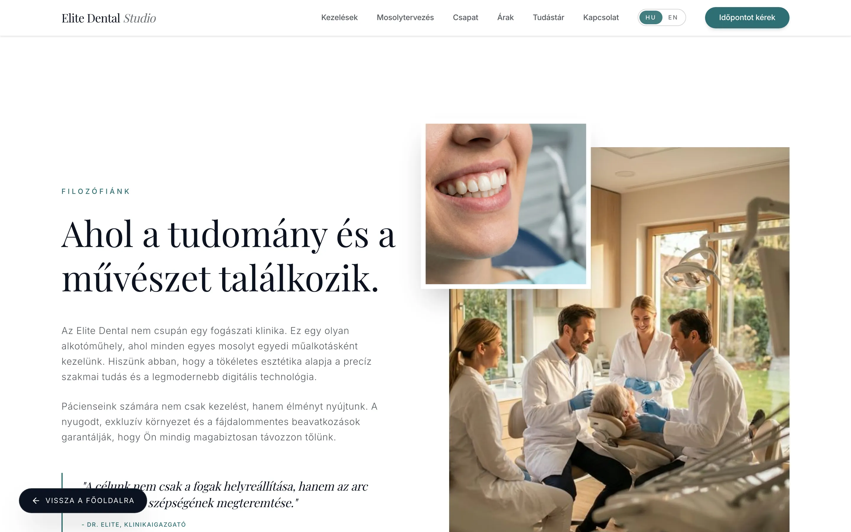 Elite Dental Esztétikai Stúdió (DEMO) screenshot 3