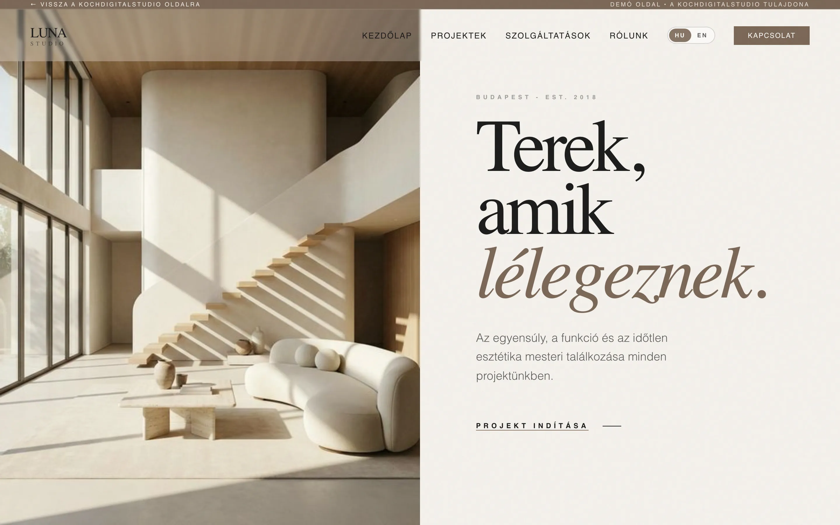 Luna Belsőépítész Stúdió (DEMO) screenshot 1