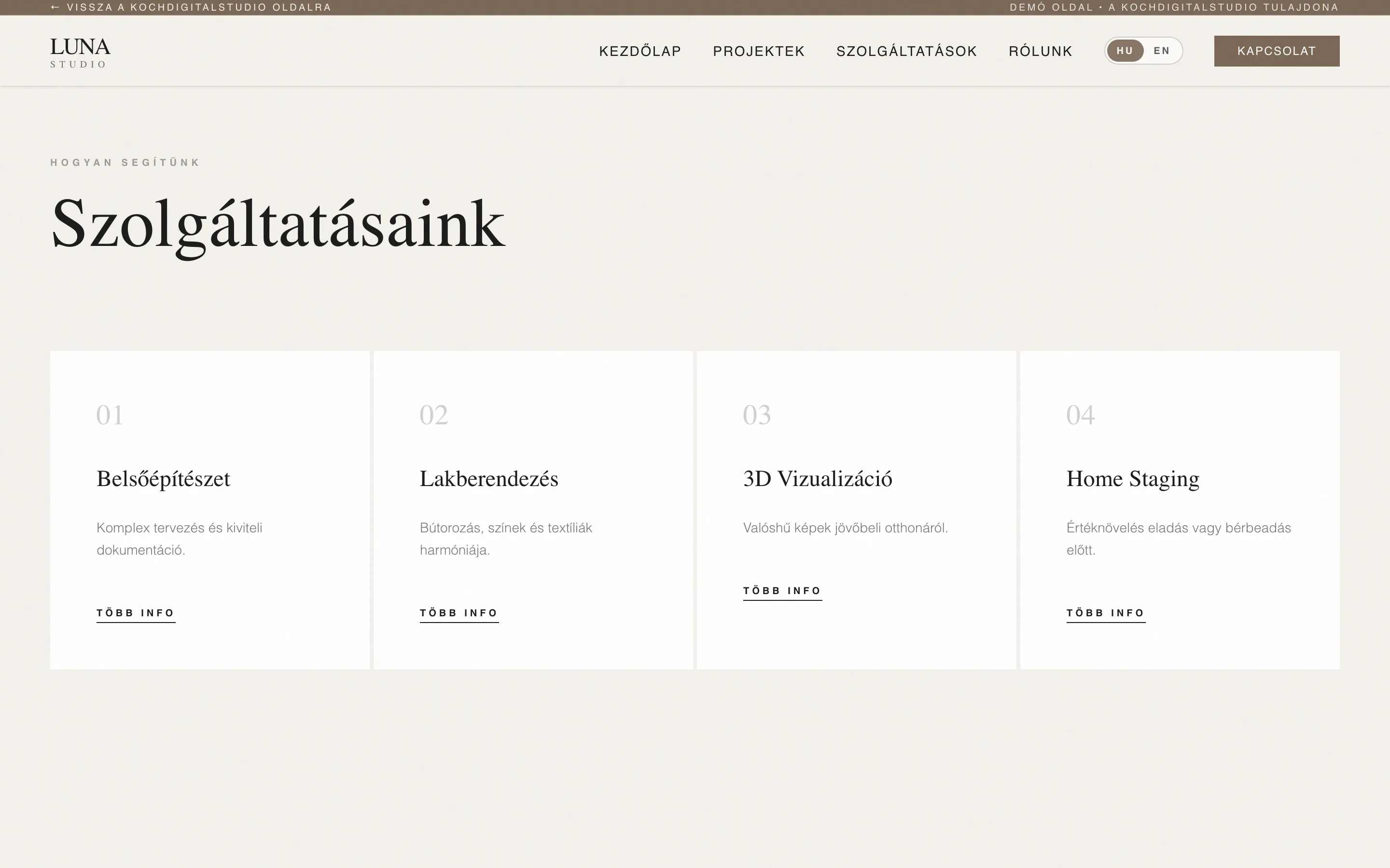 Luna Belsőépítész Stúdió (DEMO) screenshot 5