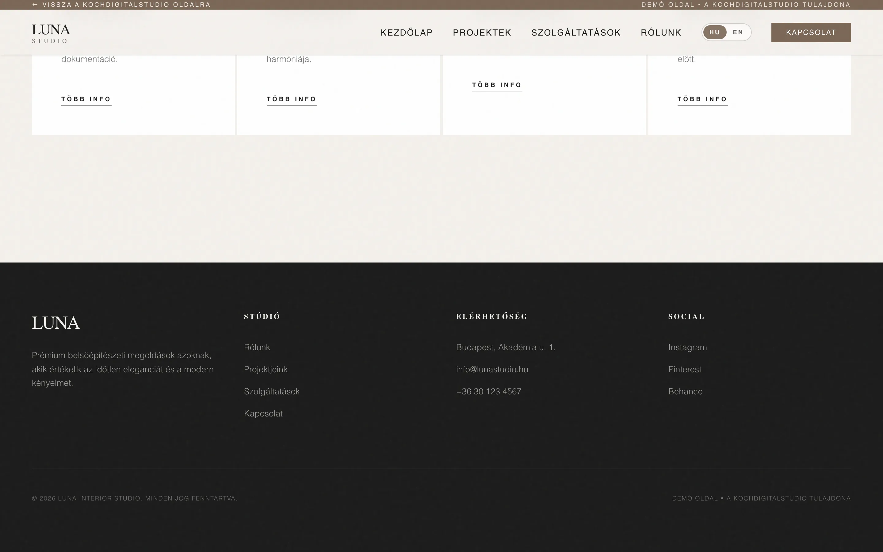 Luna Belsőépítész Stúdió (DEMO) screenshot 6