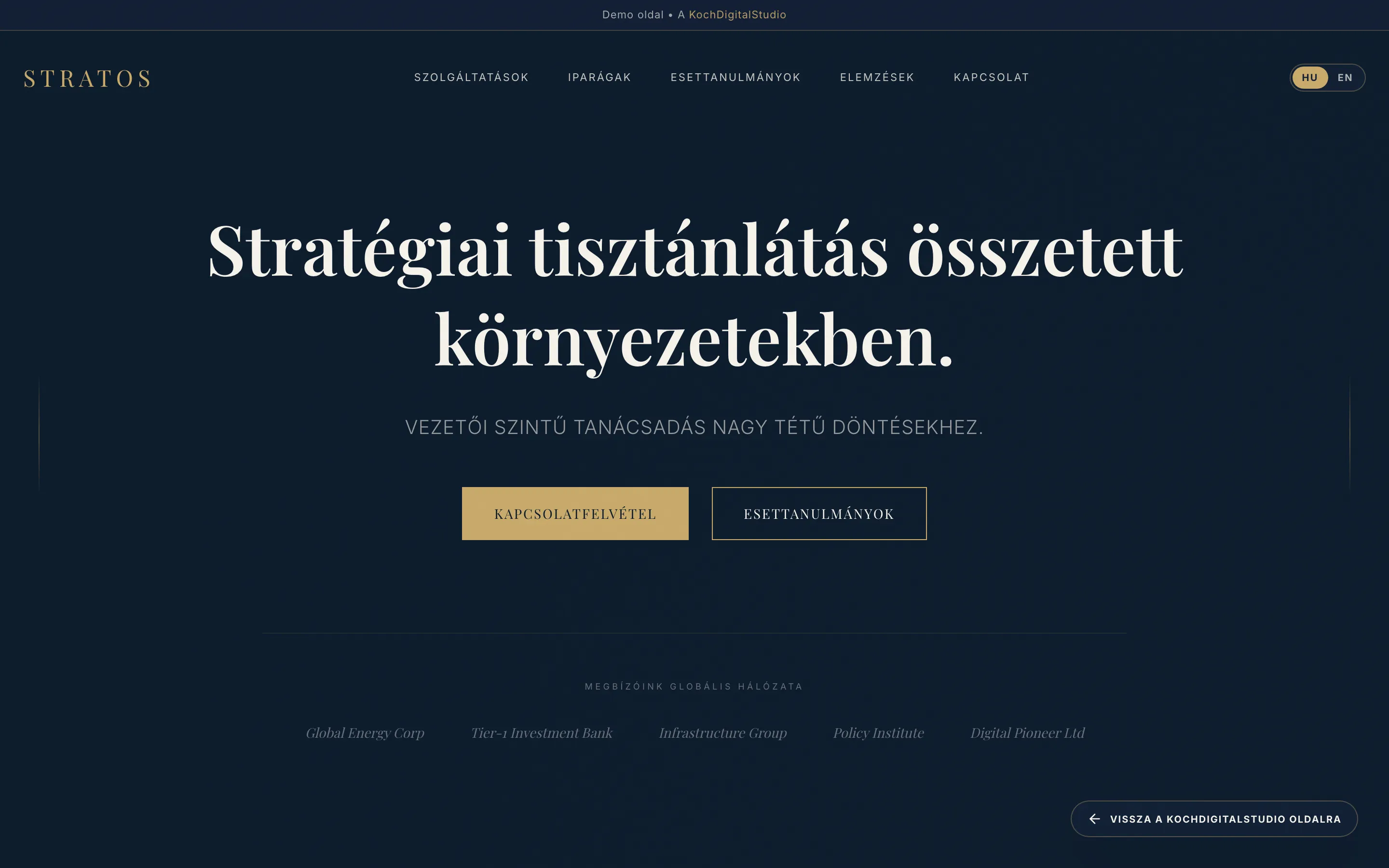 STRATOS Executive Advisory (DEMO) screenshot 1