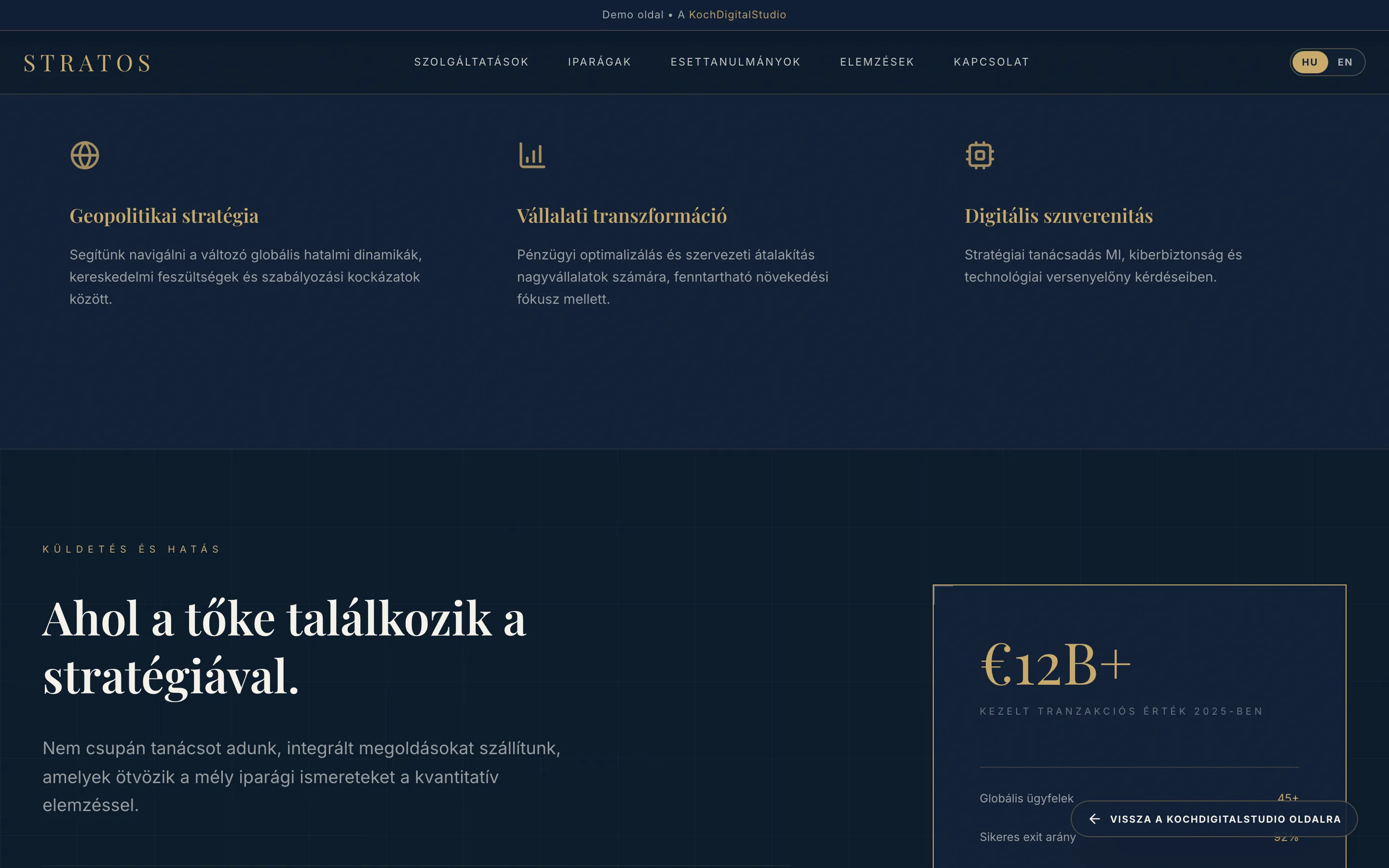 STRATOS Executive Advisory (DEMO) screenshot 2